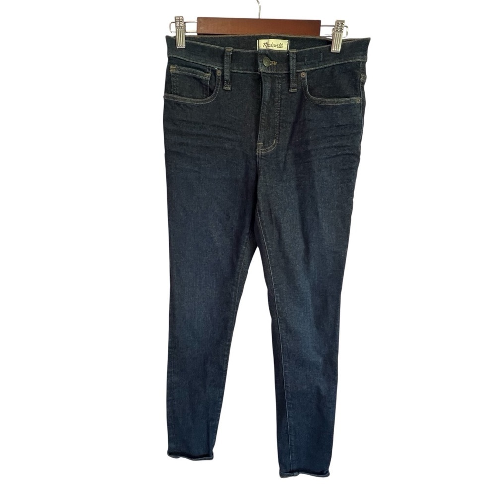 Madewell Women's Deep Indigo Dark Wash 9" Mid-Rise  Skinny Jeans Size 27 NWT